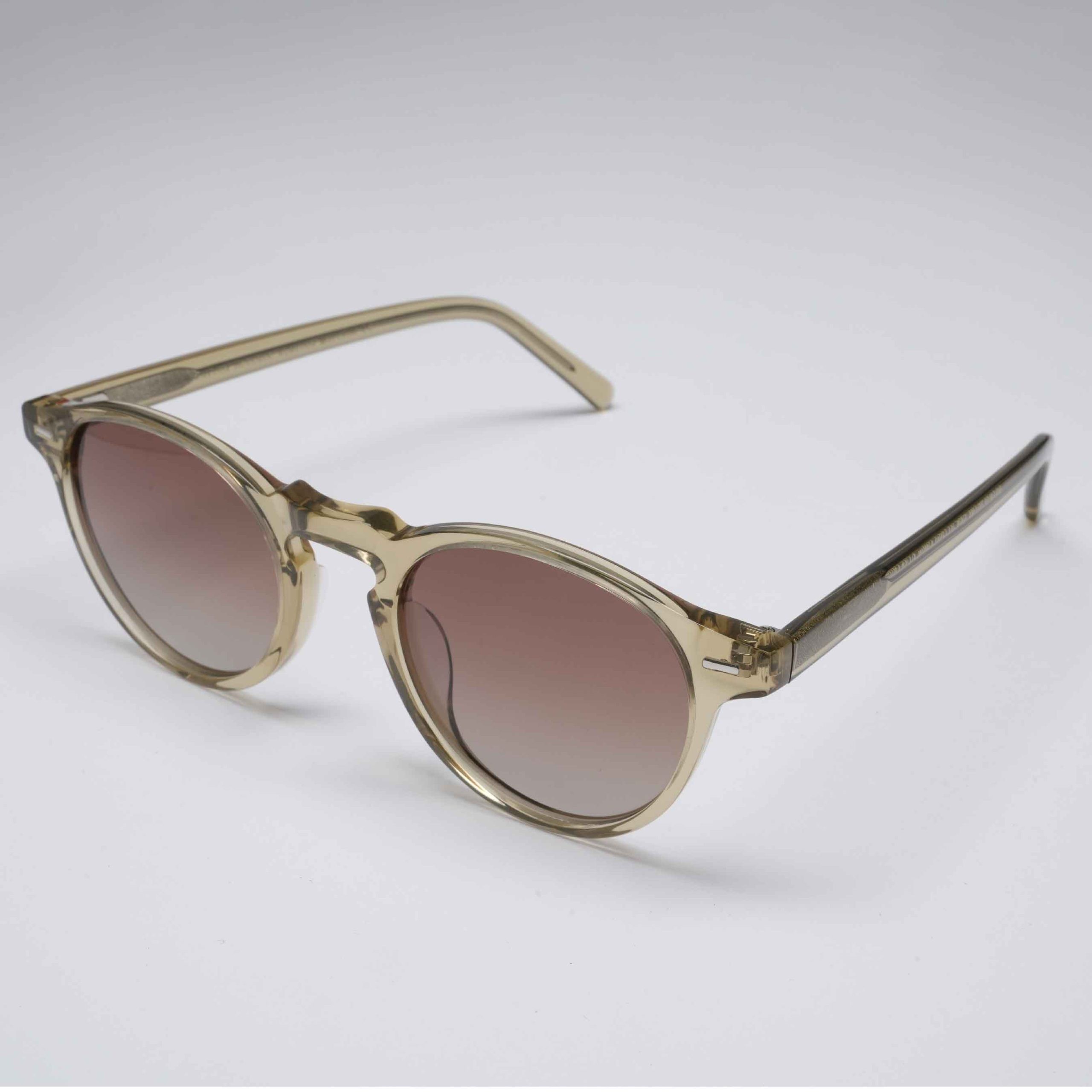 Greg Platinum Polarized | ירוק שקוף עדשה חומה מדורגת – תמונה 2